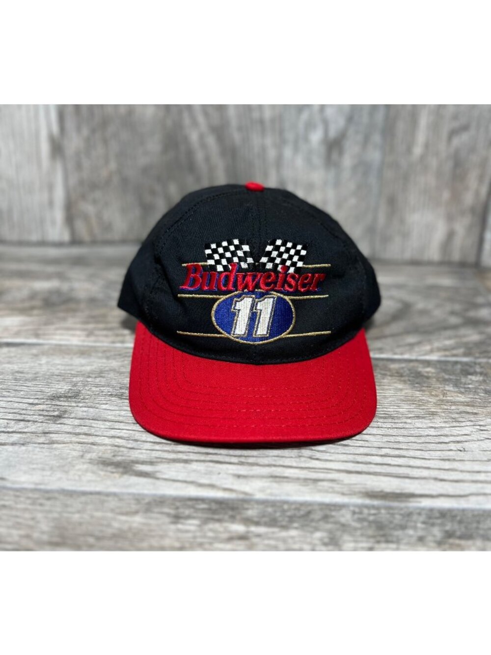 Budweiser Racing #11 Snapback Hat Cap Bill Elliot Vintage Made In USA NASCAR